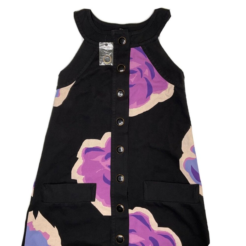 Marc By Marc Jacobs Dress Floral Sleeveless Button Front Retro Women Sz …